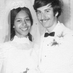 On her June 7, 1969 wedding day