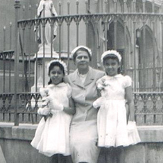 Karabelle, her mom Frances, and best friend June, May 1958