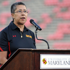 As Terrapin Club president, welcoming University of Maryland student athletes at the start of the 2011-12 academic year