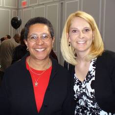 With University of Maryland national champion women's basketball coach Brenda Frese, 2006