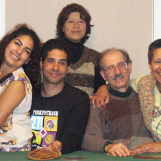 A fall 2009 family gathering with Ixchel, Nick, and Yolanda