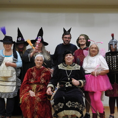 The ensemble cast in a play at the Norman Malone Senior Center