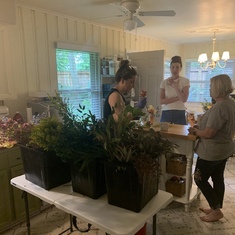 Making arrangements for mama’s celebration- May 2021