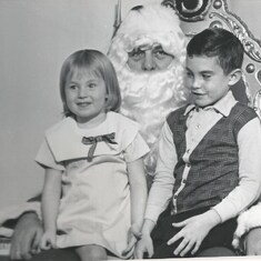 with Santa at Carson, Pierre, Scott