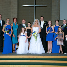 Our family at Michelle & Pat's wedding 08/17/13