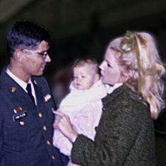 Bill Back From Vietnam Sees Lisa For First Time - December 26, 1969