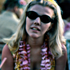 Karen at Hawaiian Luau - 1969