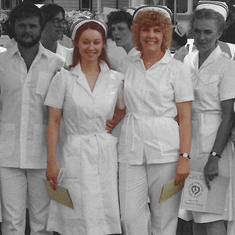 Penny and Karen Nursing Graduates - 1984
