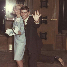 Karen and Bill Leaving Wedding at Midnight