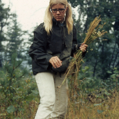 Karen in Canadian Woods - 1974