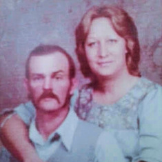 My beautiful mom with. My dad 