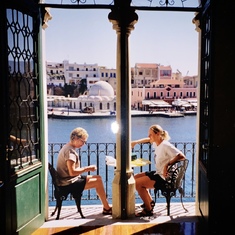 Our view of Chania Harbour, Crete