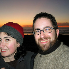 Sunset on the beach - a short walk from Karen and Alexis' home in SFO
