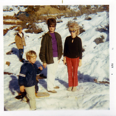 Snow bunnies! From the time that Karen, Vivian and Mana loaded all of us beach kids into Vivian's wagon and took us to the snow.