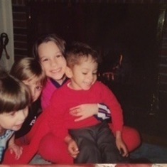 Quinn with cousins Syd Alysa Heather