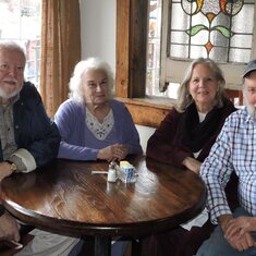 Max, Karen, Barbara and Chuck Stone Mt German Resturant