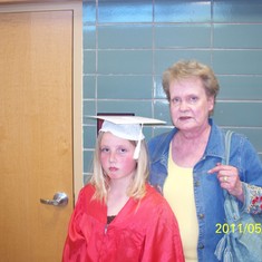 Jalyns 4th grade Graduation with grandma