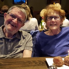 Bill & Karen's Anniversary Dinner at Emory's in Everett, WA, 2018.