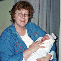 2001; Grammy meets her 2nd grandson, Tyler