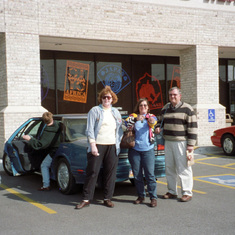 1999; Karen with best friend Linda, and Bill