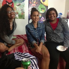Iyana, Riss, and my Niece Kaili at a friends house.
