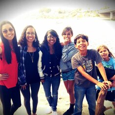 Karissa with her brother, sisters and cousin
