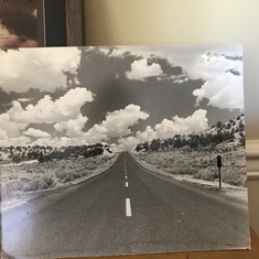 Karl's photograph that became the cover for Jackson Browne's Album Running on Empty