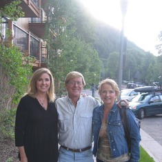 Gail and Windy on his 64th- Aspen,CO