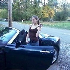 The day she got her 2006 Pontiac Solstice, she was so Happy!!!