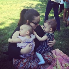 2016 June Kassie with Ivy and Sonya at the Girls' Bday Party