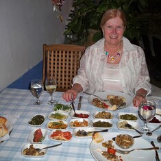 2011-08-08 Kate at dinner Istanbul