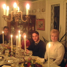 New Year's Day dinner Montclair, January 2001