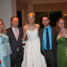 Kate, Terry, Megan, Brandon and Allegra at Nick and Megan Tackmann's July 2010 wedding.