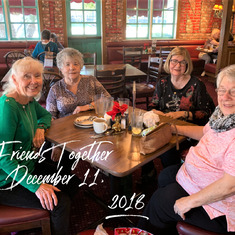 The Golden Girls Club our Ladies who Lunch; Katherine, Cathy, Linday and Kay