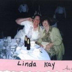 Kay & Linda @ Melissa's wedding / uploaded by Jeanne