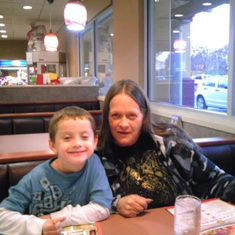 Kathie and her grandson Garett Otten