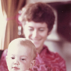 Mom and baby Heather in Bangkok, 1970