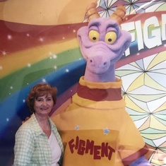 Kathy with her friend Figment 
