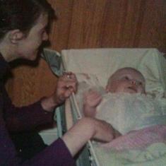Mum & me as a baby