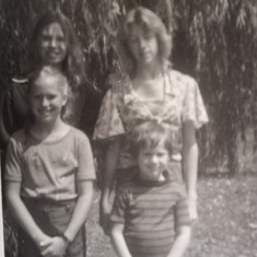 Kathleen with her cousins Carol, Jan and Dan Jr.