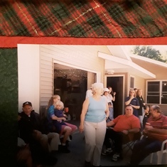 Zimmerman reunion Aunt Wanda in the middle. Richard Guy Sr on the far left then Melissa holding Lisa