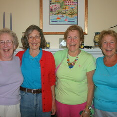 Kathie (second from left) with sisters Margie, Bobbie, and Connie in 2005