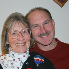 Kathie with her oldest son, Jon, in 2004