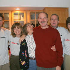 Kathie with her children - Jon (The Favorite) and the rest of the wannabe's: Chuck, Chrissie, Mark, and Margee