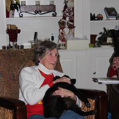 Kathie - December 2012 enjoying "Grasmas" with her little girl Cindy