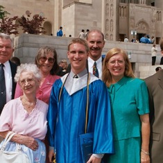 Kathie and Jack with Nanny, Jon, Maria, and Bill at grandson Jim's graduation from O'Connell High School in 2004