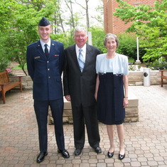 Jack and Kathie at grandson Nicholas' Commissioning-May 14, 2010