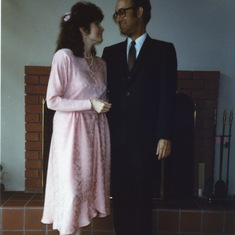 Wedding Day, July 23, 1986, in house on Burnett in SF