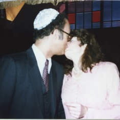 The wedding kiss, July 23, 1986