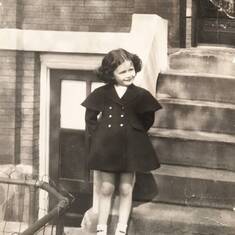 Kathleen as a child in Brooklyn. 